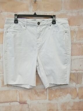 Seven White Denim Cutoff Shorts